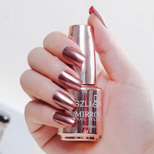 100% nouveau vernis à ongles métallique effet miroir magique Chrome inoffensif vernis à ongles longue durée livraison directe