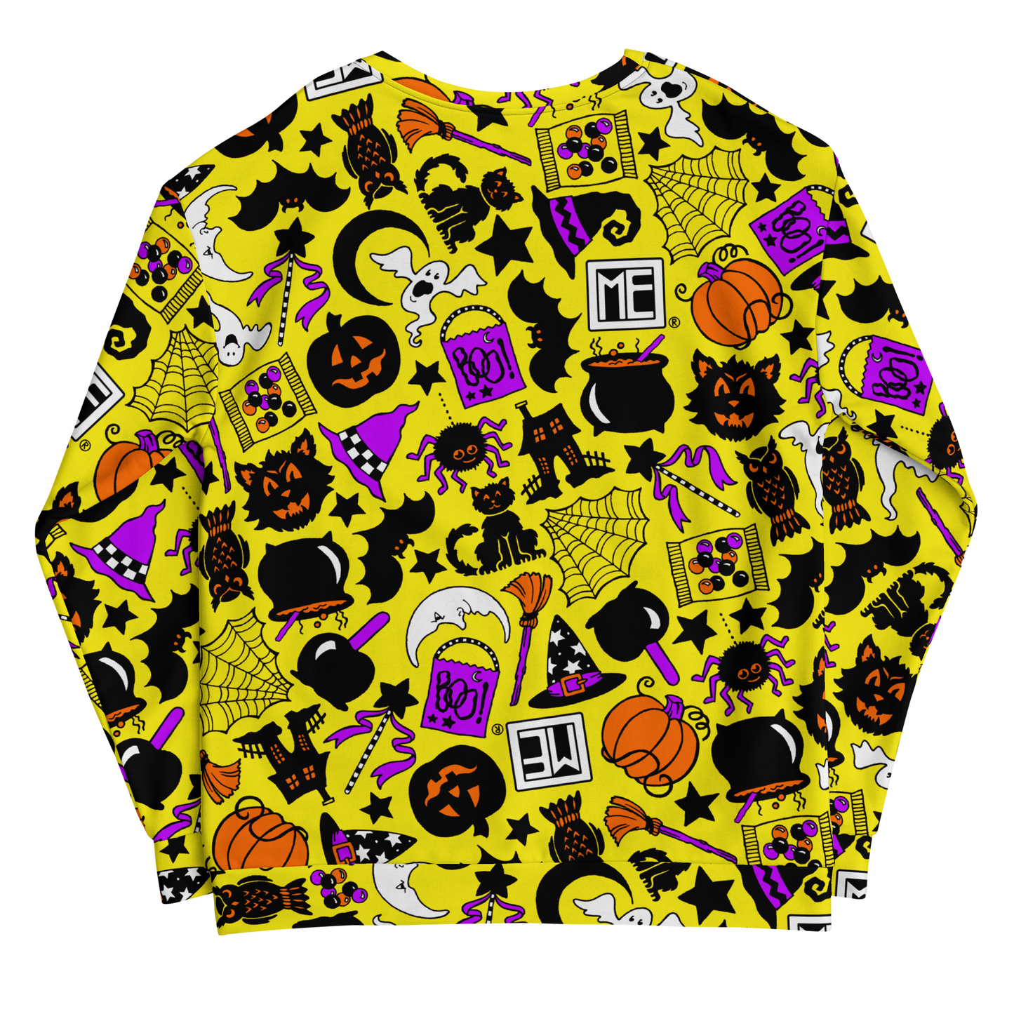 Yellow Halloween Icons Unisex Sweatshirt